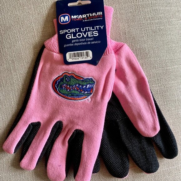 University of Florida Gators Utility Grip Gloves for Work/Winter/Garden Women OS - Picture 1 of 2